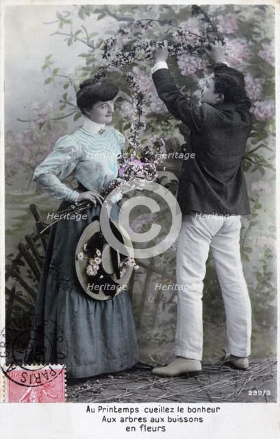 French romantic postcard, c1900. Artist: Unknown