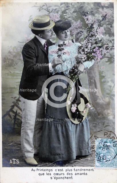 French romantic postcard, c1900. Artist: Unknown
