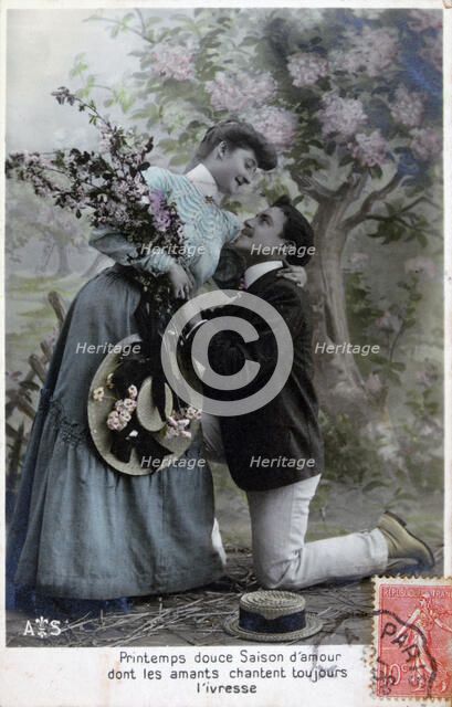 French romantic postcard, c1900. Artist: Unknown