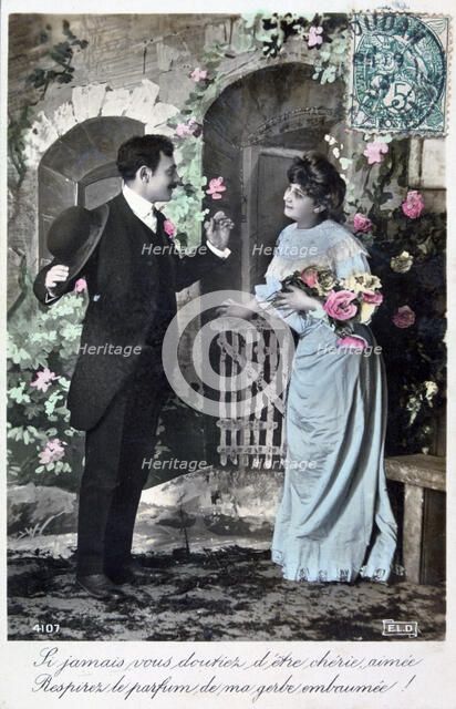 French romantic postcard, c1900. Artist: Unknown