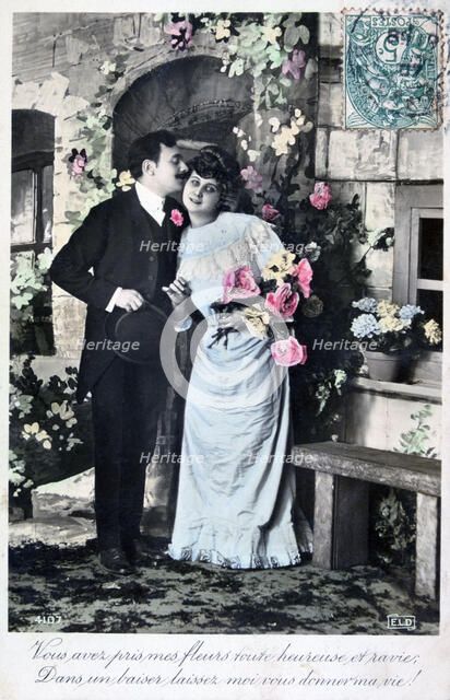 French romantic postcard, c1900. Artist: Unknown