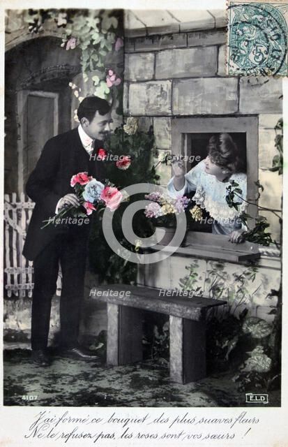 French romantic postcard, c1900. Artist: Unknown