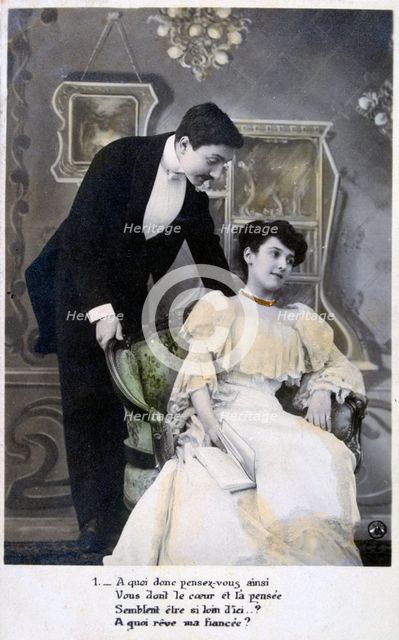 French romantic postcard, c1900. Artist: Unknown