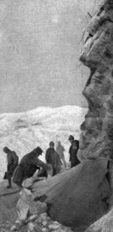 French success on the Italian front; An aid station, 1917. Creator: Unknown