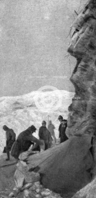 French success on the Italian front; An aid station, 1917. Creator: Unknown.