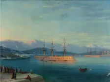 French Ships Departing the Black Sea, 1871