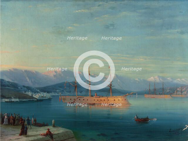 French Ships Departing the Black Sea, 1871.