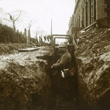 French soldier in trenches, c1914-c1918