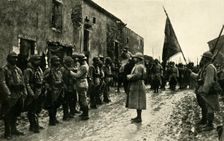 French soldiers...after the Battle of Champagne, northern France, First World War, 1915, (c1920). Creator: Unknown