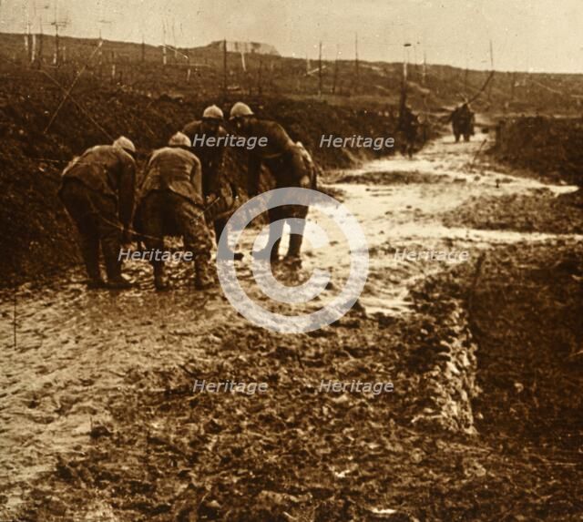 French soldiers, Froideterre, France, c1914-c1918. Artist: Unknown.