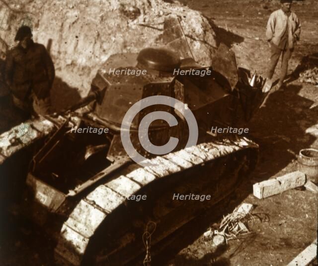 French tank, c1914-c1918. Artist: Unknown.
