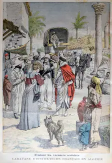 French teachers visiting Algeria during the school holidays, 1903
