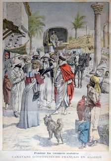 French teachers visiting Algeria during the school holidays, 1903
