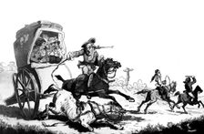 French Travelling, or the First Stage from Calais 1792. Artist: F Dukes