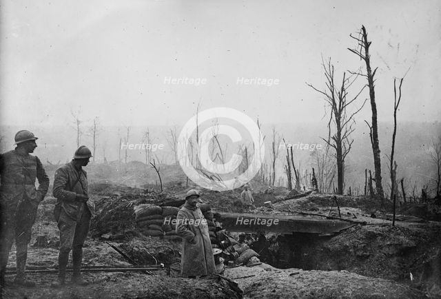 French trench, 1918. Creator: Bain News Service.
