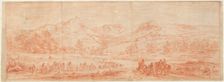 French Troops before Salins and the Surrounding Hills, 1668/1670. Creator: Adam Frans van der Meulen