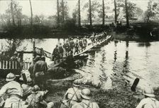 French Troops Crossing a River (1919). Creator: Unknown
