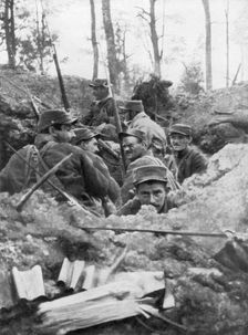 French troops in the trench system of Calonne, France, July 1915