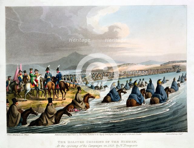 French troops invading Russia, 1812 (1817). Creators: Matthew Dubourg, John Heaviside Clark.