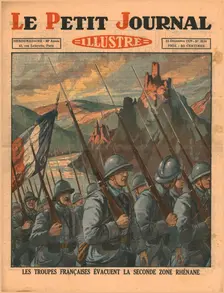 French troops leaving the second Rhine zone, 1929. Creator: Unknown