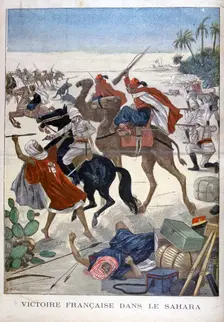 French Victory in the Sahara, 1900. Artist: Joseph Belon