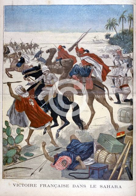 French Victory in the Sahara, 1900. Artist: Joseph Belon