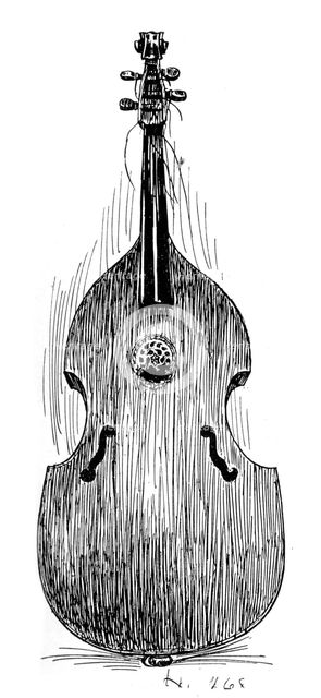 French viola da gamba, c1600, (1901). Artist: Unknown