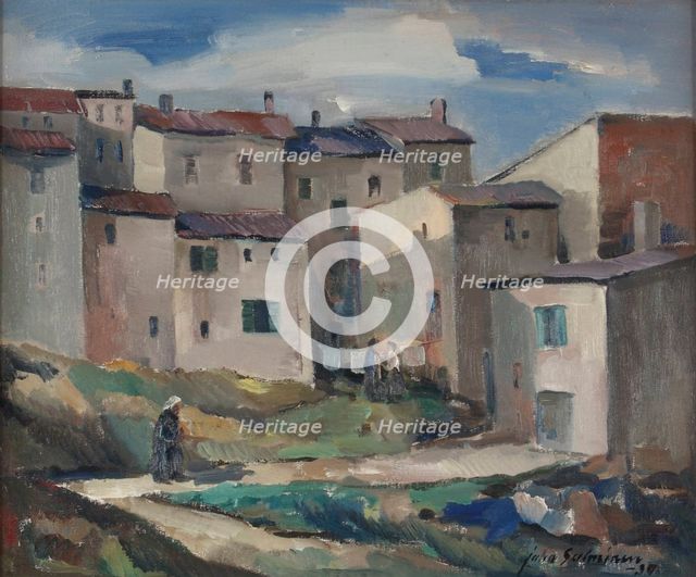 French village, 1930. Creator: Juho Salminen.