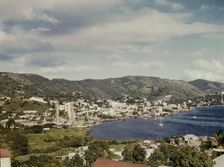 French village, a small settlement on St. Thomas Island, Virgin Islands, 1941. Creator: Jack Delano