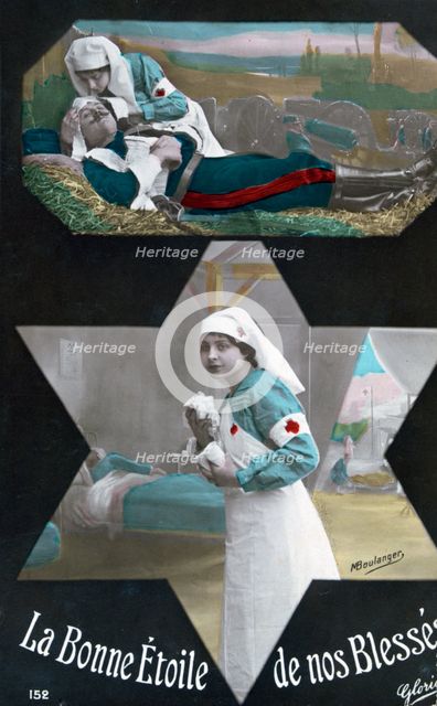 French WWI postcard, 1914-1918. Artist: Unknown