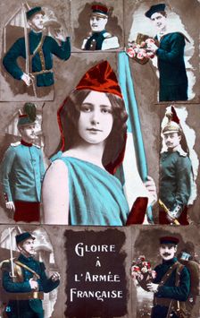 French WWI postcard, 1914-1918