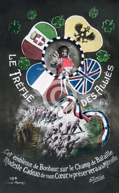French WWI postcard, 1914-1918. Artist: Unknown