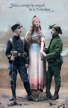 French WWI postcard, 1914-1918