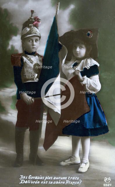 French WWI postcard, 1914-1918. Artist: Unknown