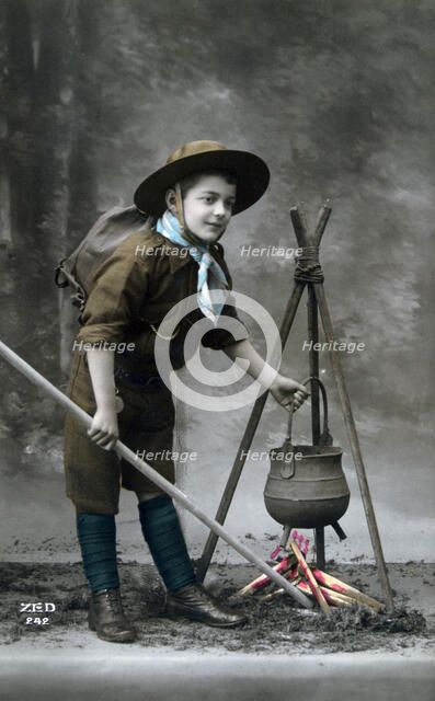 French WWI postcard, 1914-1918. Artist: Unknown