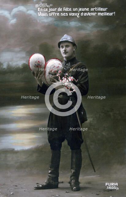 French WWI postcard, 1914-1918. Artist: Unknown