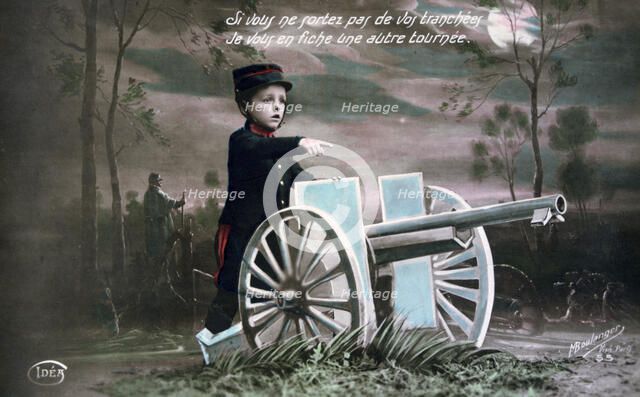 French WWI postcard, 1914-1918. Artist: Unknown