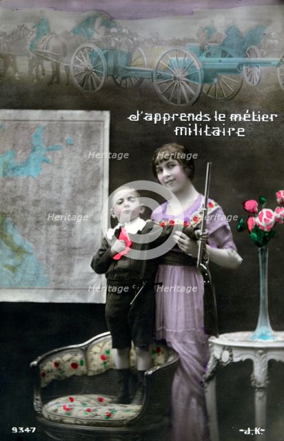 French WWI postcard, 1914-1918. Artist: Unknown