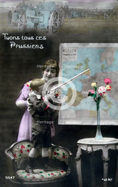 French WWI postcard, 1914-1918. Artist: Unknown