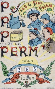 French WWI postcard, 1914-1918