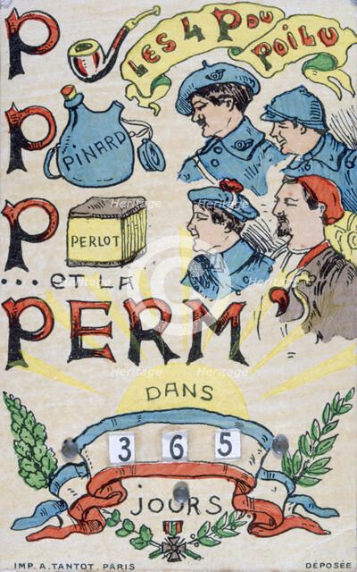 French WWI postcard, 1914-1918. Artist: Unknown