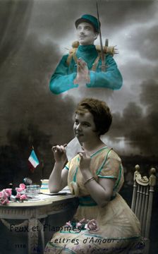 French WWI postcard, 1914-1918