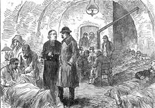 French wounded in a cellar of the Ursuline Monastery, Beaugency, 1871. Creator: Unknown