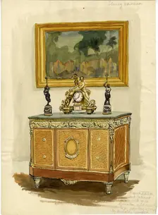 French XVIIIth century cabinet c1950. Creator: Shirley Markham