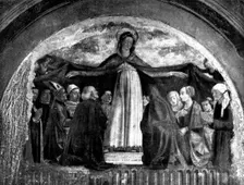 Fresco by Ghirlandajo discovered in the Church of the Ognissanti, Florence, 1898. Creator: Unknown