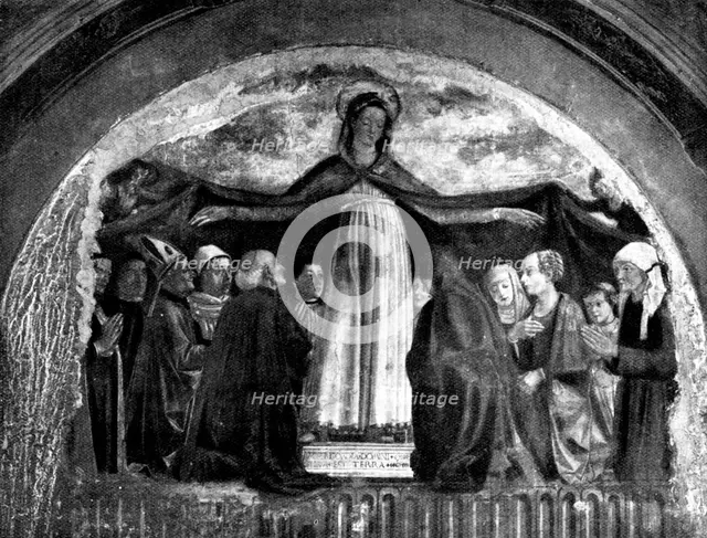 Fresco by Ghirlandajo discovered in the Church of the Ognissanti, Florence, 1898. Creator: Unknown.
