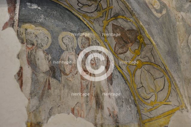 Fresco, Cristo de la Luz Shrine, Toledo, Castile-La Mancha, Spain, 2022.  Creator: LTL.