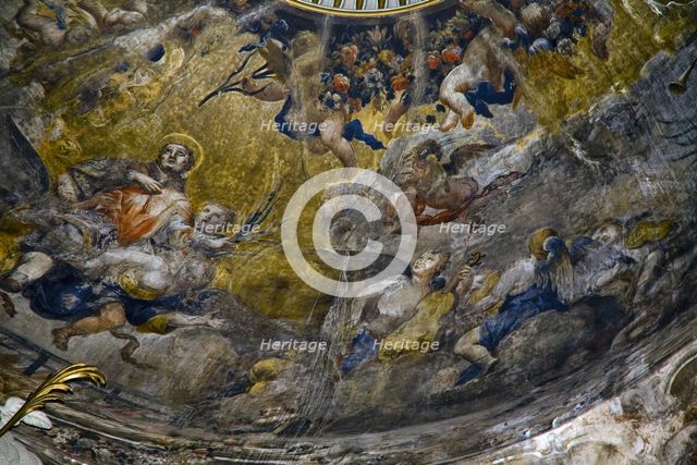 Fresco detail, Basilica of Our Lady of the Pillar, Zaragoza, Spain, 2007. Creator: Samuel Magal.