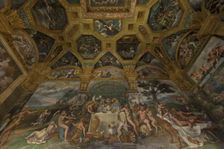 Fresco detail from the Chamber of Amor and Psyche, 1526-1534. Artist: Romano, Giulio (1499-1546)