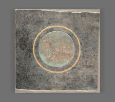 Fresco Fragment with Herakles and Hesione, A.D. 50-79. Creator: Unknown